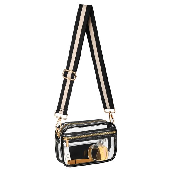 Clear Crossbody Bag Stadium Aroved, Clear Purse, Transparent >:( - Picture 1 of 8